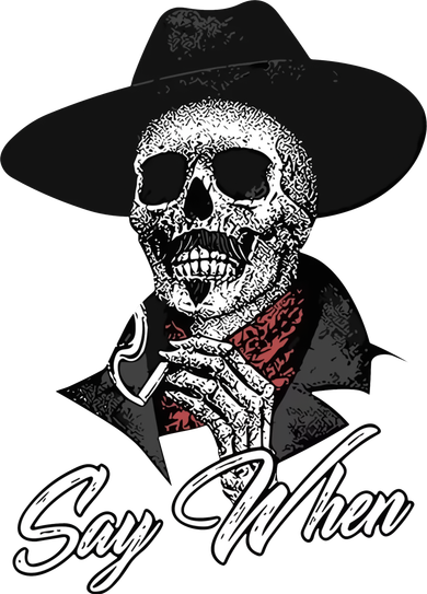 Doc Holiday Say When Skull Doddie Hoodie