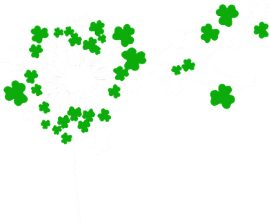 Dandelion Happy St Patricks Day Irish Lucky Clover Shamrock Women's T-Shirt