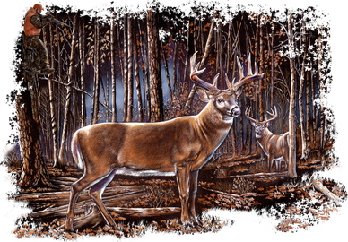 Deer Hunting Scene Toddler Long Sleeve