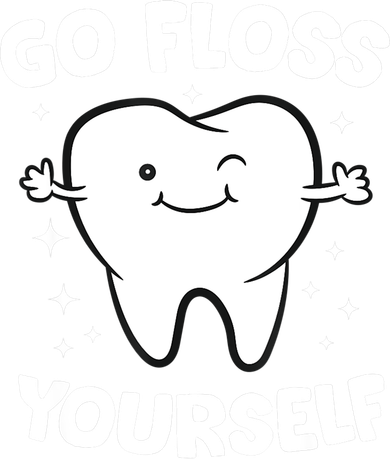 Dentist Hygienist Teeth Assistant Go Floss Yourself Tooth Gift Button