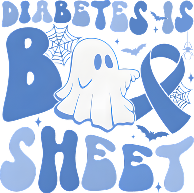 Diabetes Is Boo Sheet Halloween Diabetes Awareness Polo