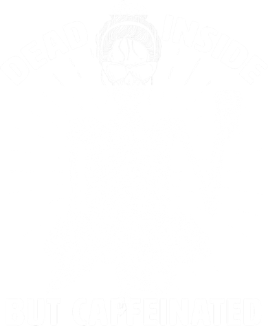 Dead Inside But Caffeinated Kids Hoodie