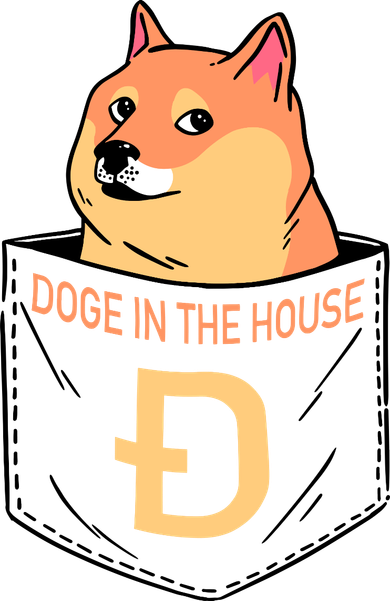 Doge In The House Pocket Button