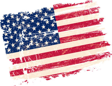 Distressed American US Flag Kids Hoodie