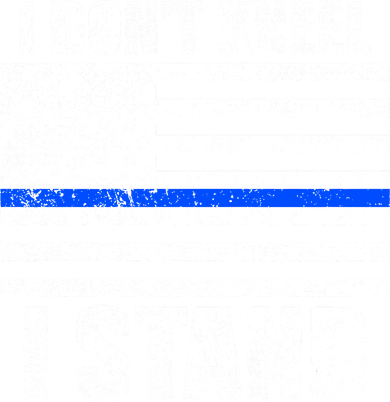 I Dont Kneel I Stand USA Blue Line Flag Kids Hoodie