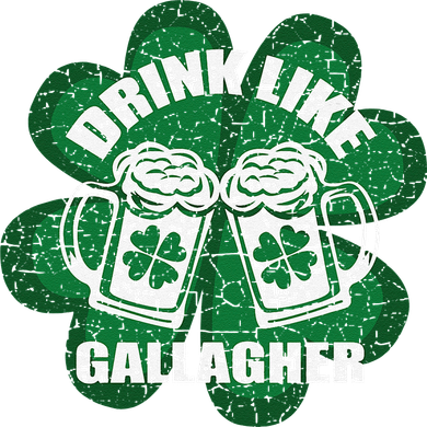 Drink Like A Gallagher Saint Patrick's Day Irish Ceramic Ornament