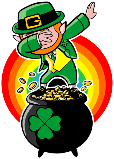Dabbing Leprechaun Funny Irish Dab St. Patrick's Day Women's Tank Top