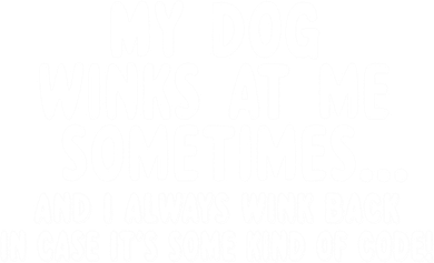 Dog Lover Funny Gift Mygreat Giftdog Winks At Me Sometimes Meaningful Gift Women's Hoodie