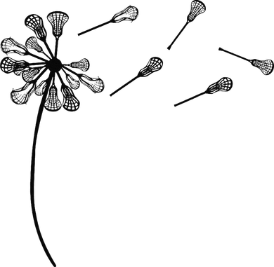 Dandelion Lacrosse for Lacrosse Player Long Sleeve Shirt