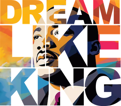 Dream Like King Martin Luther King Day Baby Bodysuit