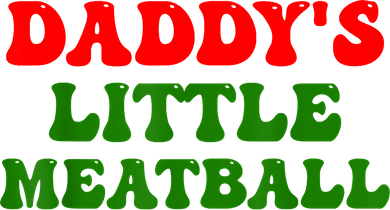 Daddys Little Meatball Funny Italian Dad Joke Women's Tank Top