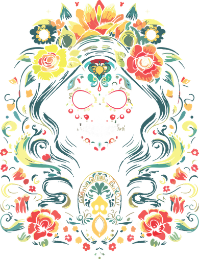 De Los Muertos La Catrina Day Of The Dead Sugar Skull Women's Hoodie