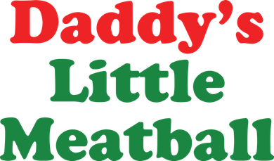 Daddy Little Meatball Italian Ironic Funny Meme Kids Long Sleeve Shirt