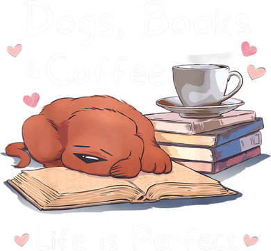 Dog Mom Dad Dogs Books Coffee Tumbler