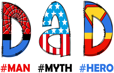 Dad Man Myth Superhero Beanie