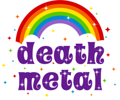 Death Metal Music Heavy Unicorn Rainbow Funny Toddler Hoodie