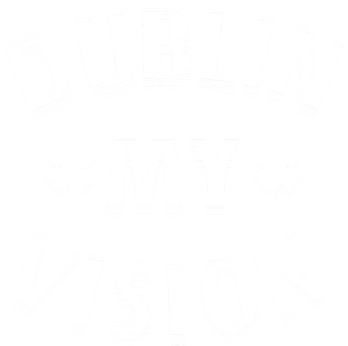 Dublin My Vision Drunk Clover St. Patrick's Day Drinking Kids Hoodie