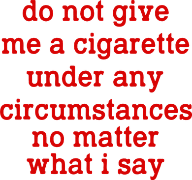 Do Not Give Me A Cigarette Under Any Circumstances Doggie Tank