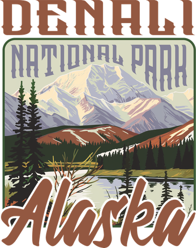 Denali National Park Alaska Kids T-Shirt