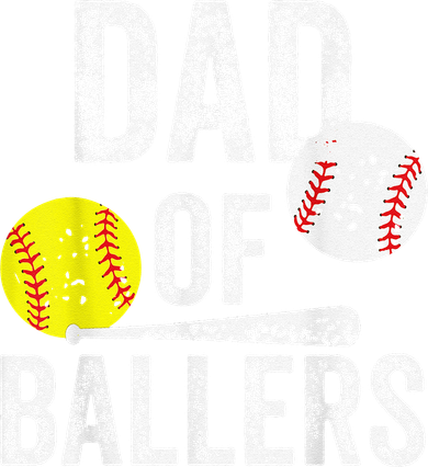 Dad of Ballers Dad of Baseball And Softball Player For Dad Coaster
