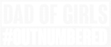 Dad of girl outnumbered Hashtag Funny Girl Dads Dad Memes Coaster