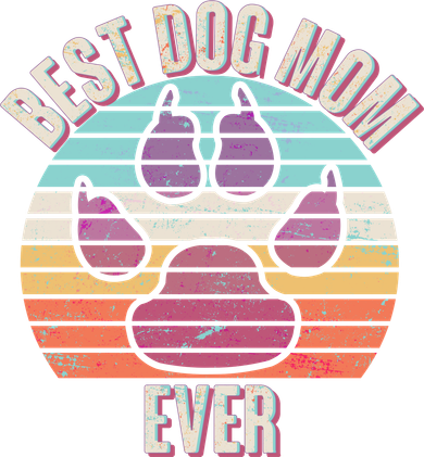 Vintage Best Dog Mom Ever Toddler T-Shirt