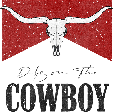 Dibs On The Cowboy Retro Bull Skull Western Country Southern Bucket Hat