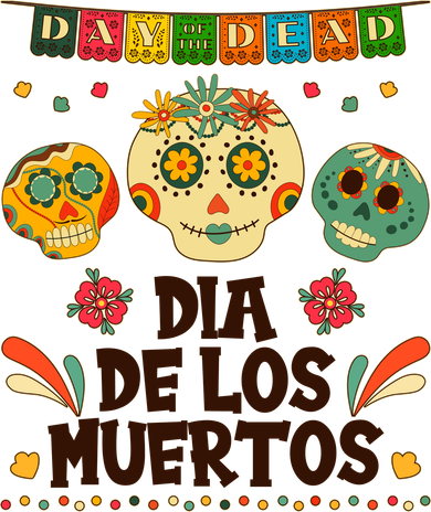 Day Of The Dead Dia De Los Muertos Sugar Skulls Hoodie