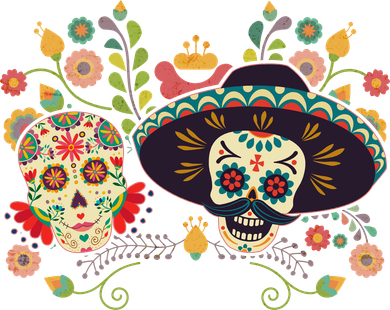 Sugar Skulls Day of the Dead Kids Sweatshirt