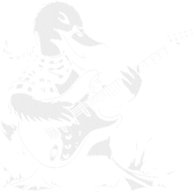 Duck Playing Bass Guitar For Animal Playing Guitar Kids T-Shirt