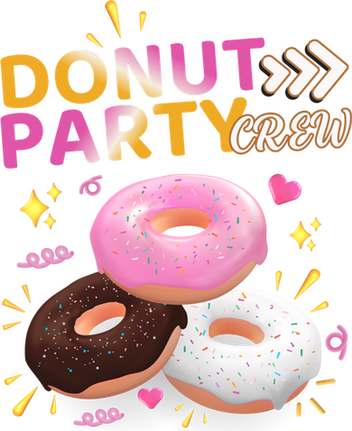Donut Party Crew Family Matching Friends Donut Lover Funny Funny Gift Doggie Tank