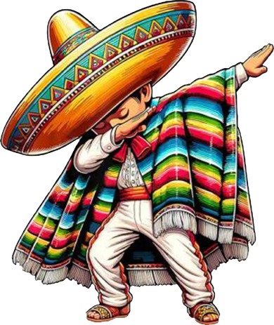 Dabbing Poncho Cinco De Mayo Mexican Holiday Women's Sweatshirt
