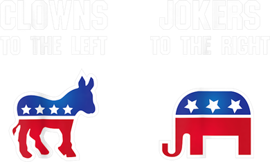 Donkey Pox Clowns To The Left Jokers To The Right Funny Elephant Toddler Hoodie