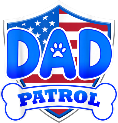 Dad Patrol Dog Button