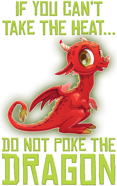 If You Can't Take The Heat, Do Not Poke The Dragon Women's Long Sleeve Shirt