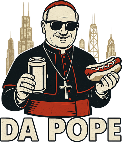 Da Pope From America Chicago Pope Leo XIV Doggie Tank