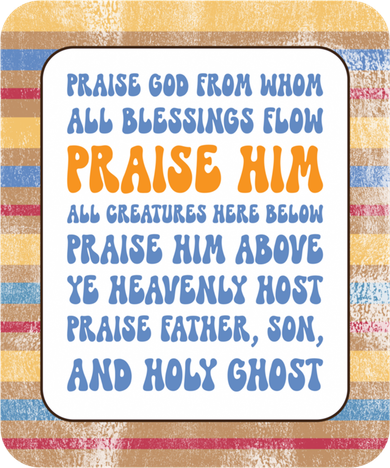 Doxology Praise God From Whom All Blessings Flow Cute Gift Baby Bodysuit