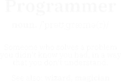 Definition Programmer Meaning Computer Science & Coding T-Shirt
