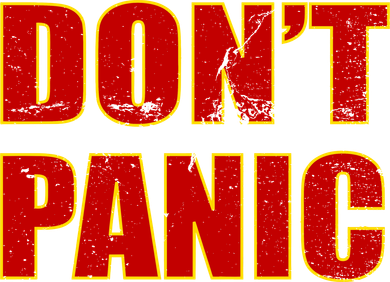 Don't Panic Vintage Distressed Panicking Doggie Tank