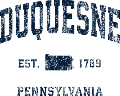 Duquesne Pennsylvania Pa Vintage Athletic Sports Design T-Shirt
