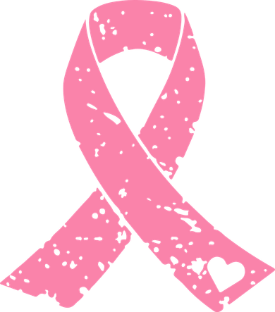 Distressed Pink Ribbon, Breast Cancer Coffee Mug