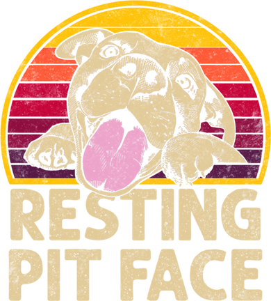 Dog Pitbull Resting Pit Face Funny Gift For Pitbull Lovers Gift Button
