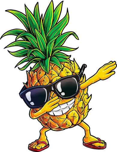 Dabbing Pineapple Sunglasses Aloha Beaches Hawaii Hawaiian Kids Sweatshirt