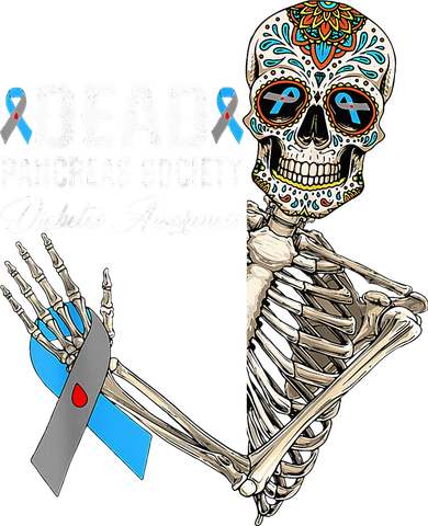 Dead Pancreas Society Diabetes Awareness Day Sugar Skeleton Kids Long Sleeve Shirt