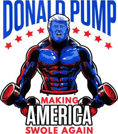 Donald Pump Swole America Gift Trump Weight Lifting Gym Fitness Backpack