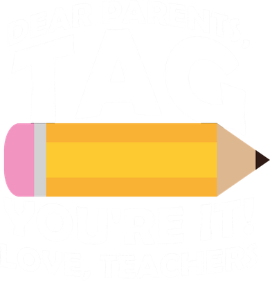 Dear Parents Tag You're It Love Teachers Pencil Doggie Tank