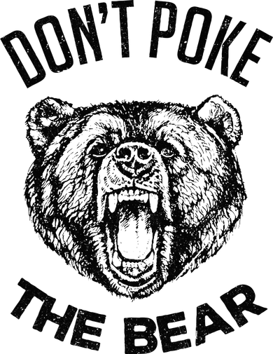 DonT Poke The Bear Funny Bear Spirit Animal Lover Gift Santa Hat