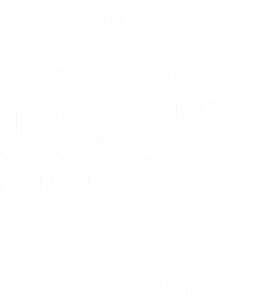 Funny Gift For Mothers Dear Mom (Brother) Ornament