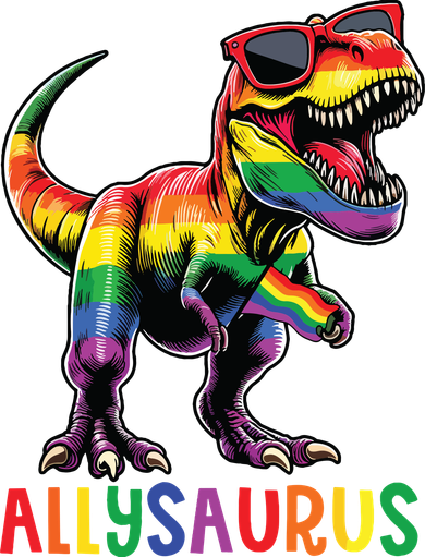 Dinosaur Rainbow Flag Ally Lgbt Allysaurus Lgbt Pride Women's Tank Top