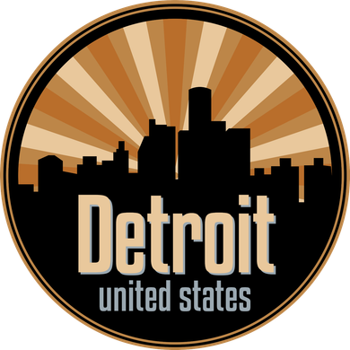 Detroit Record Label Skyline Symbol Beanie